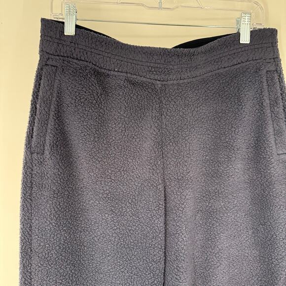 Patagonia Shearling Crops Jogger Women's Size M New Navy Jersey-Backed Fleece - Picture 4 of 11